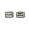 Guilty Not Guilty Cufflinks