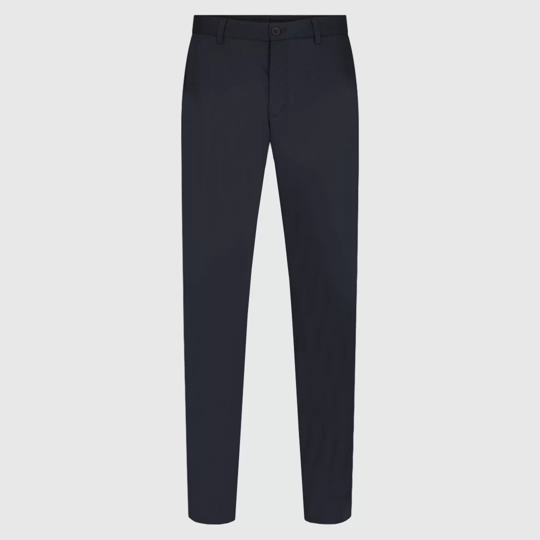 mens washable wool navy blue dress pant