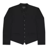 Black barrister waistcoat