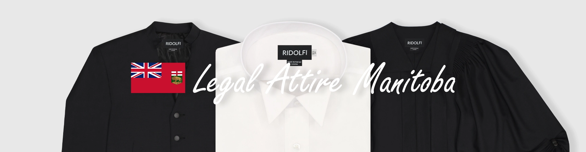 Legal attire Manitoba, Barrister robe, Barrister waistcoat, Barrister court shirt