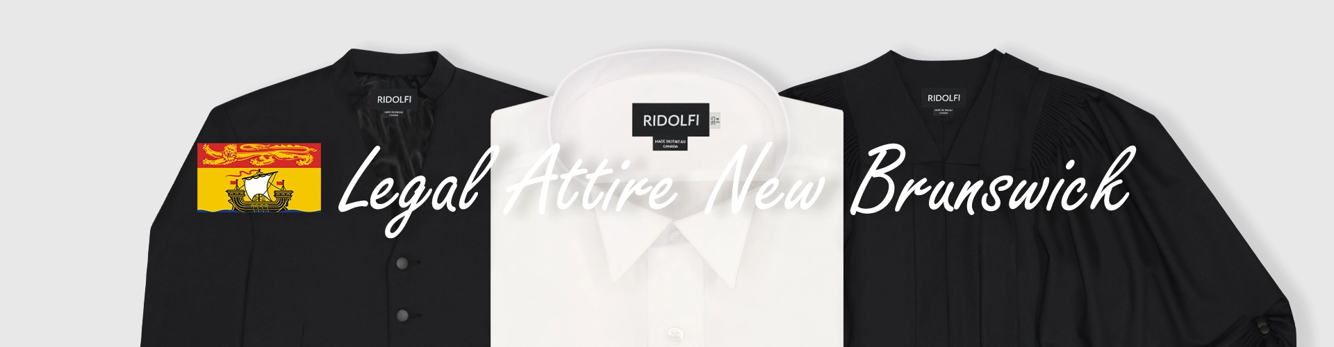 Legal attire New Brunswick, Barrister robe, Barrister waistcoat, Barrister court shirt